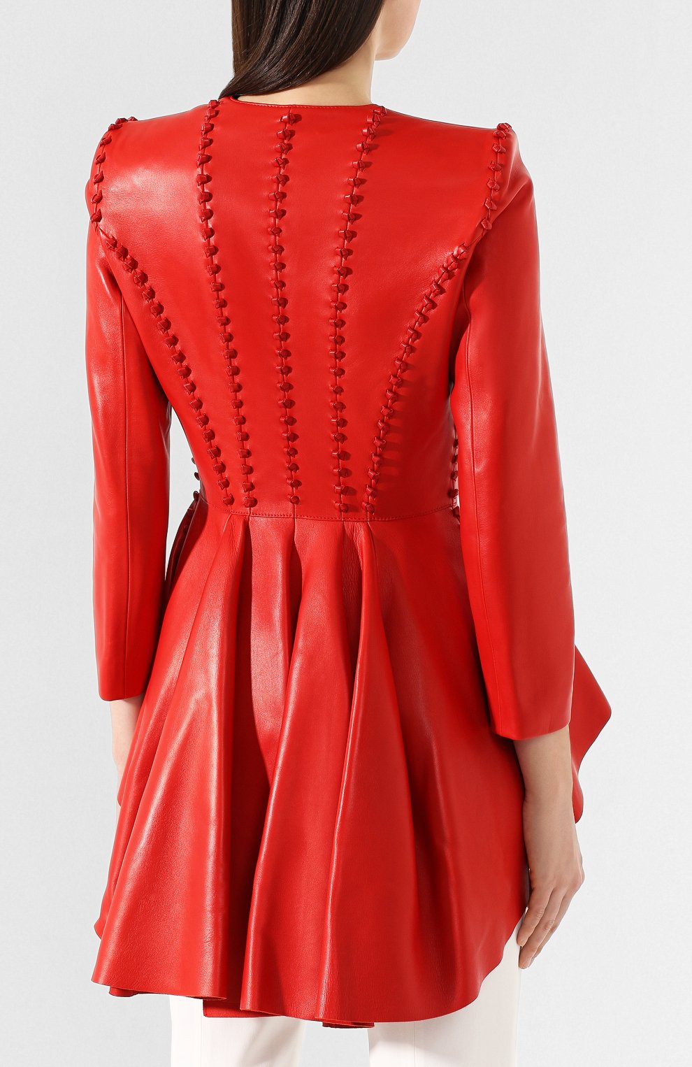 Кожаный жакет ALEXANDER MCQUEEN, арт. 610865/Q5ACY, фото 4