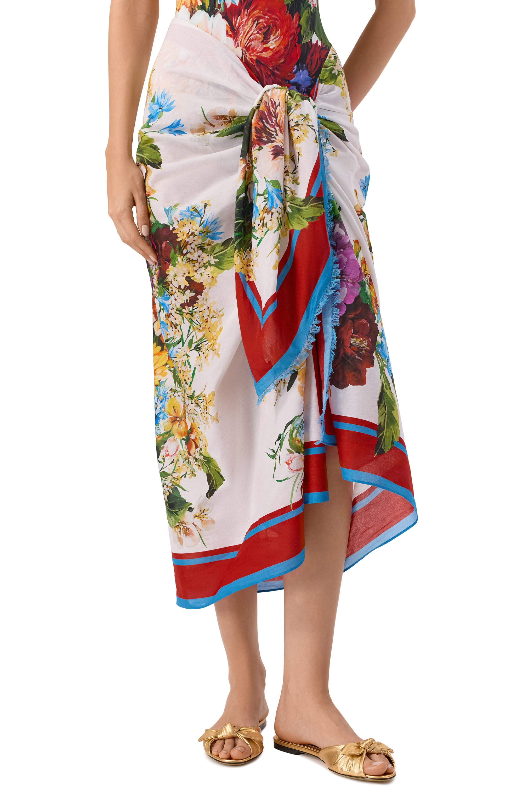 Хлопковое парео DOLCE & GABBANA, арт. 04A01J/0N08H, фото 3