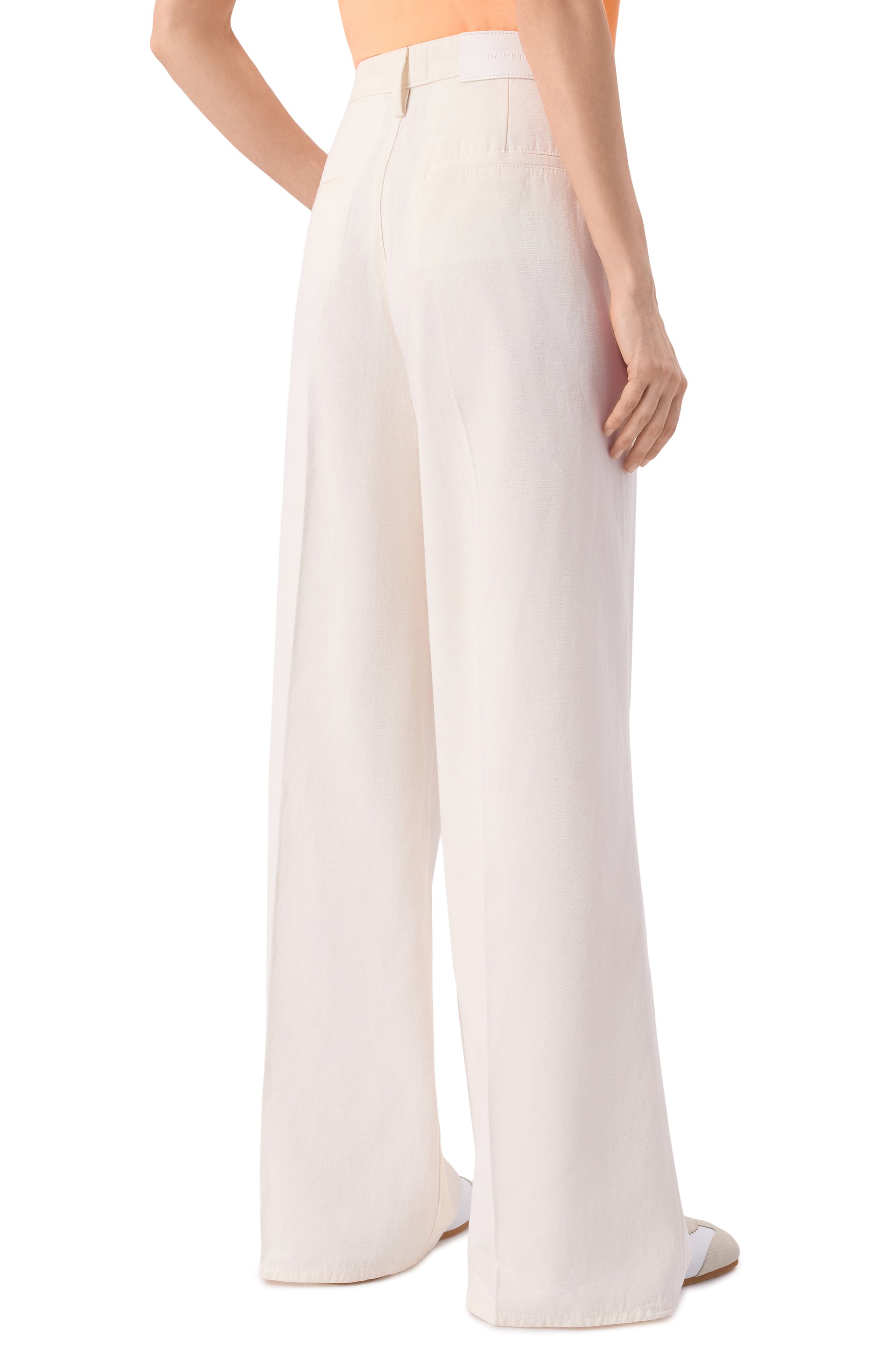 Джинсы wide 7 FOR ALL MANKIND белого цвета по цене 34300 руб., арт. 7U7G0X10-LNI, фото 4 Джинсы wide 7 FOR ALL MANKIND, арт. 7U7G0X10-LNI, фото 4