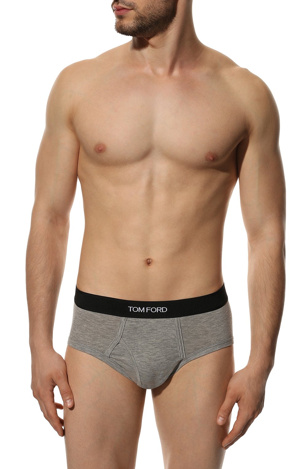 Брифы TOM FORD серого цвета по цене 12000 руб., арт. T4LC11410, фото 2 Брифы TOM FORD, арт. T4LC11410, фото 2