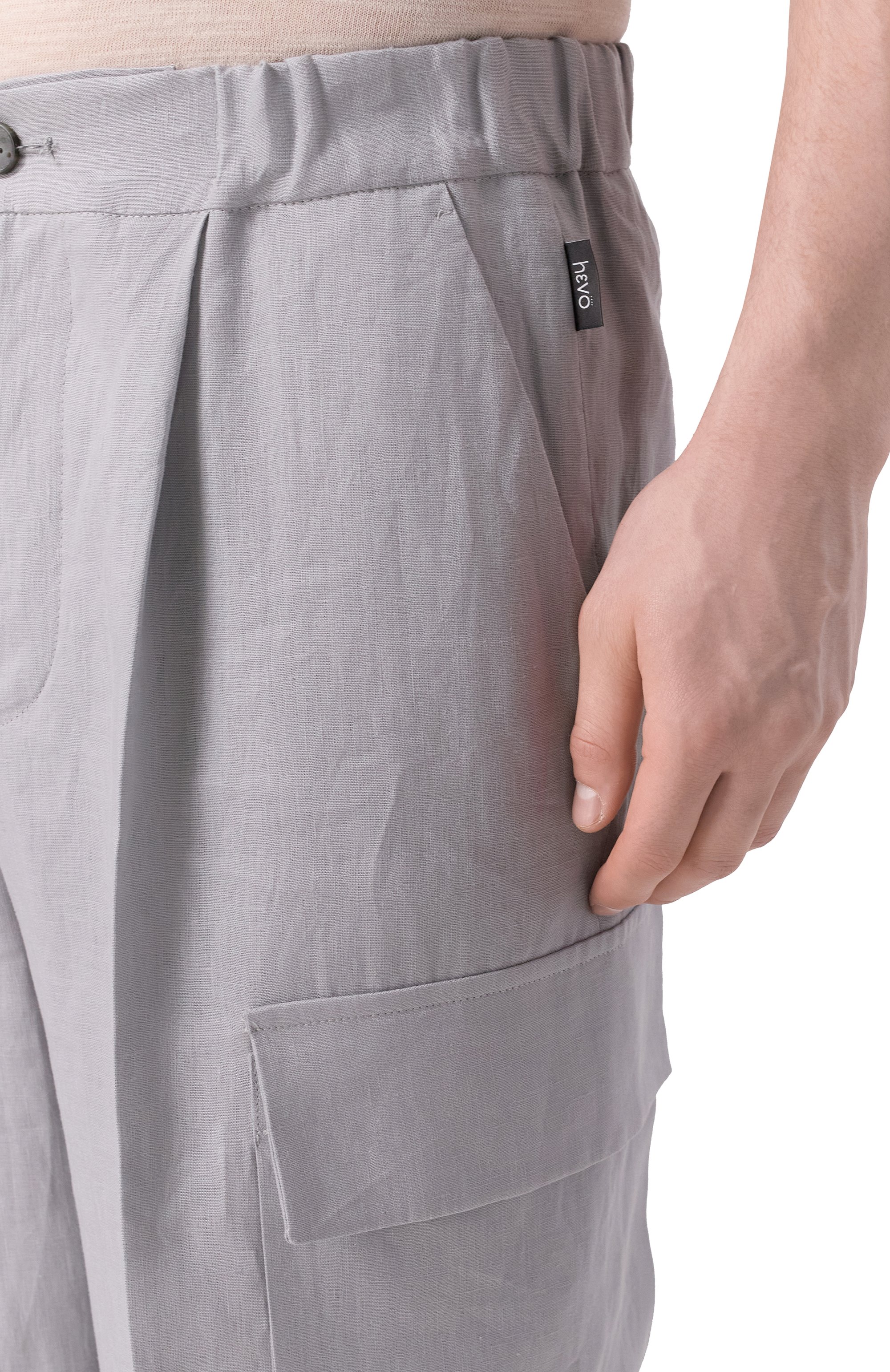 Льняные брюки-карго HEVO, арт. T0RREQUETTA 090/H716, фото 5