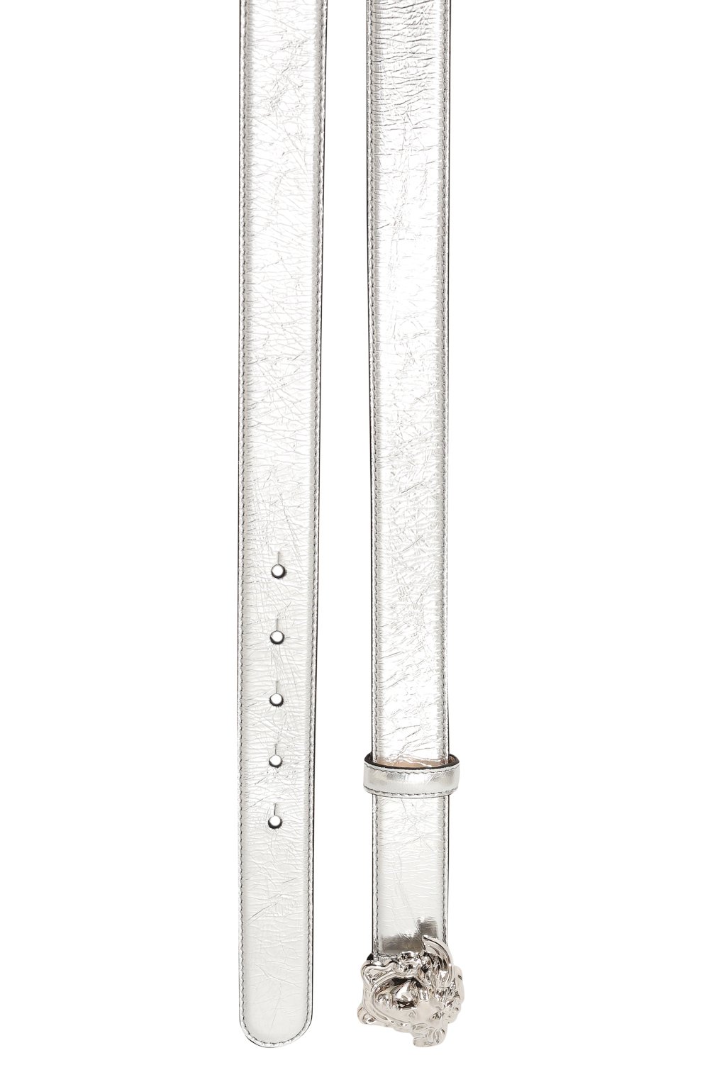 Кожаный ремень VERSACE серебряного цвета по цене 53350 руб., арт. DCDD442/1A08252, фото 3 Кожаный ремень VERSACE, арт. DCDD442/1A08252, фото 3