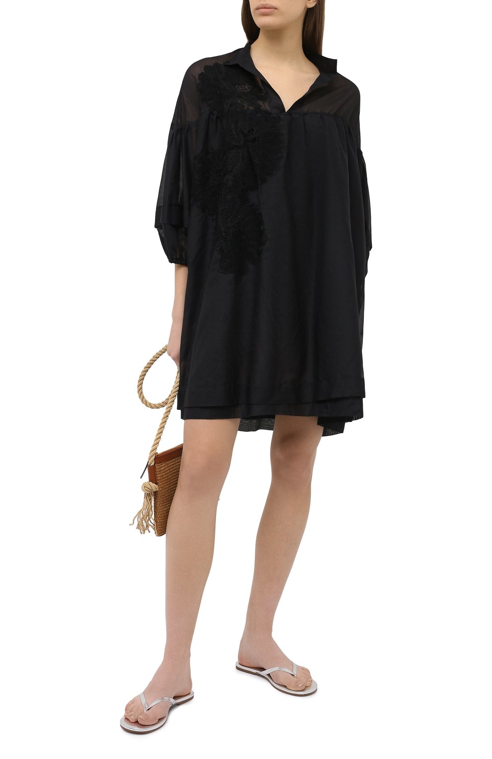 Туника из хлопка и шелка LILA EUGENIE, арт. 2027 MINI, фото 2