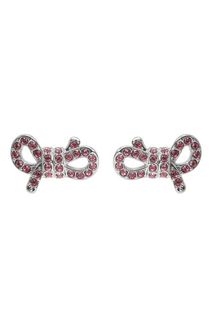 Женские серьги lifelong bow SWAROVSKI розового цвета, арт. 5723557 | Фото 1 (Материал: Металл, Кристаллы; Нос: Не проставлено; Материал сплава: Проставлено)
