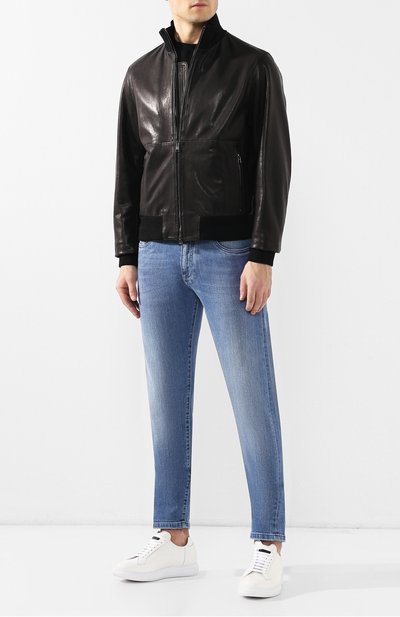 Кожаный бомбер BOSS, арт. 50398845, фото 2