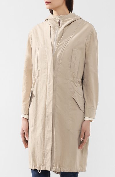 Хлопковая парка BRUNELLO CUCINELLI светло-бежевого цвета по цене 339500 руб., арт. MF5809324, фото 3 Хлопковая парка BRUNELLO CUCINELLI, арт. MF5809324, фото 3