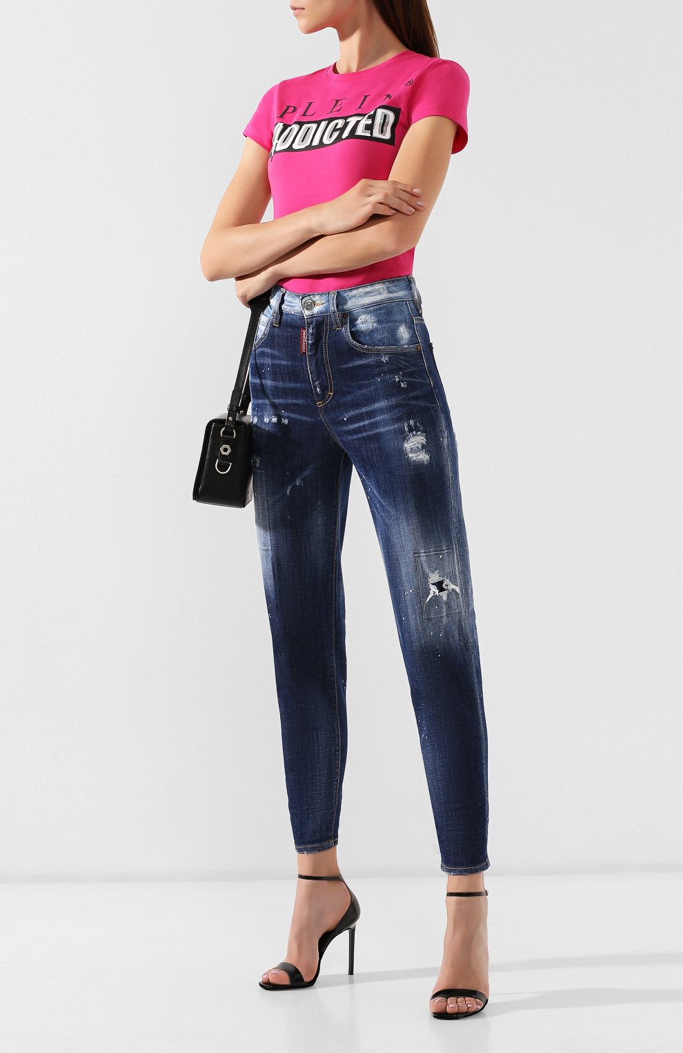 Джинсы DSQUARED2 синего цвета по цене 45450 руб., арт. S75LB0189/S30342, фото 2 Джинсы DSQUARED2, арт. S75LB0189/S30342, фото 2