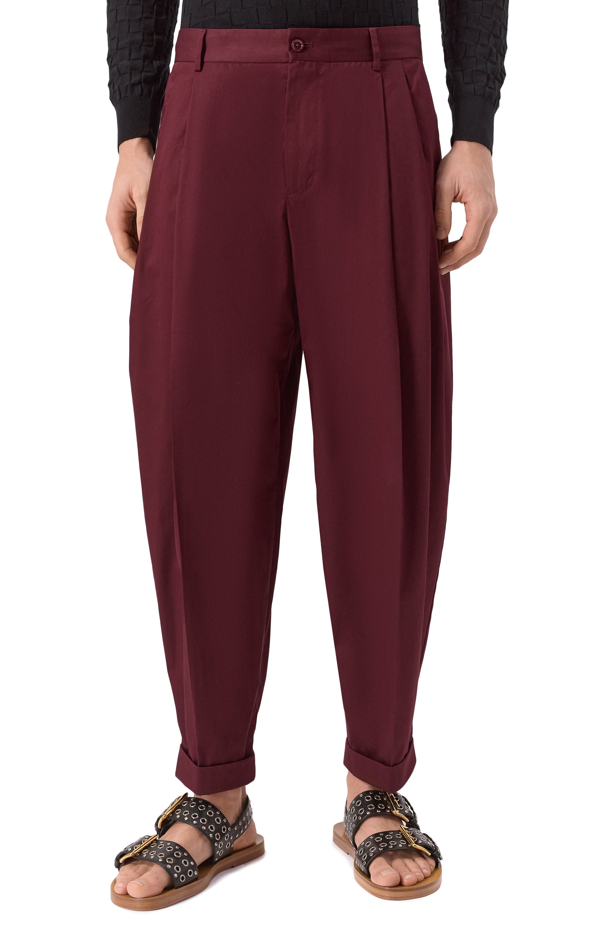 Хлопковые брюки DOLCE & GABBANA, арт. GP10DT/FUFNV, фото 3