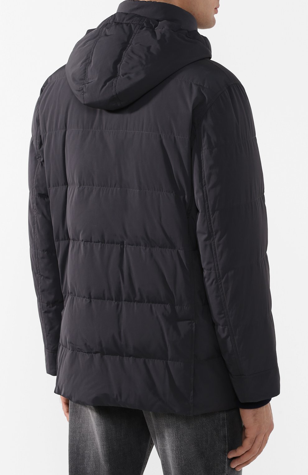 Пуховая куртка на молнии с капюшоном BRUNELLO CUCINELLI, арт. MM4931395, фото 4