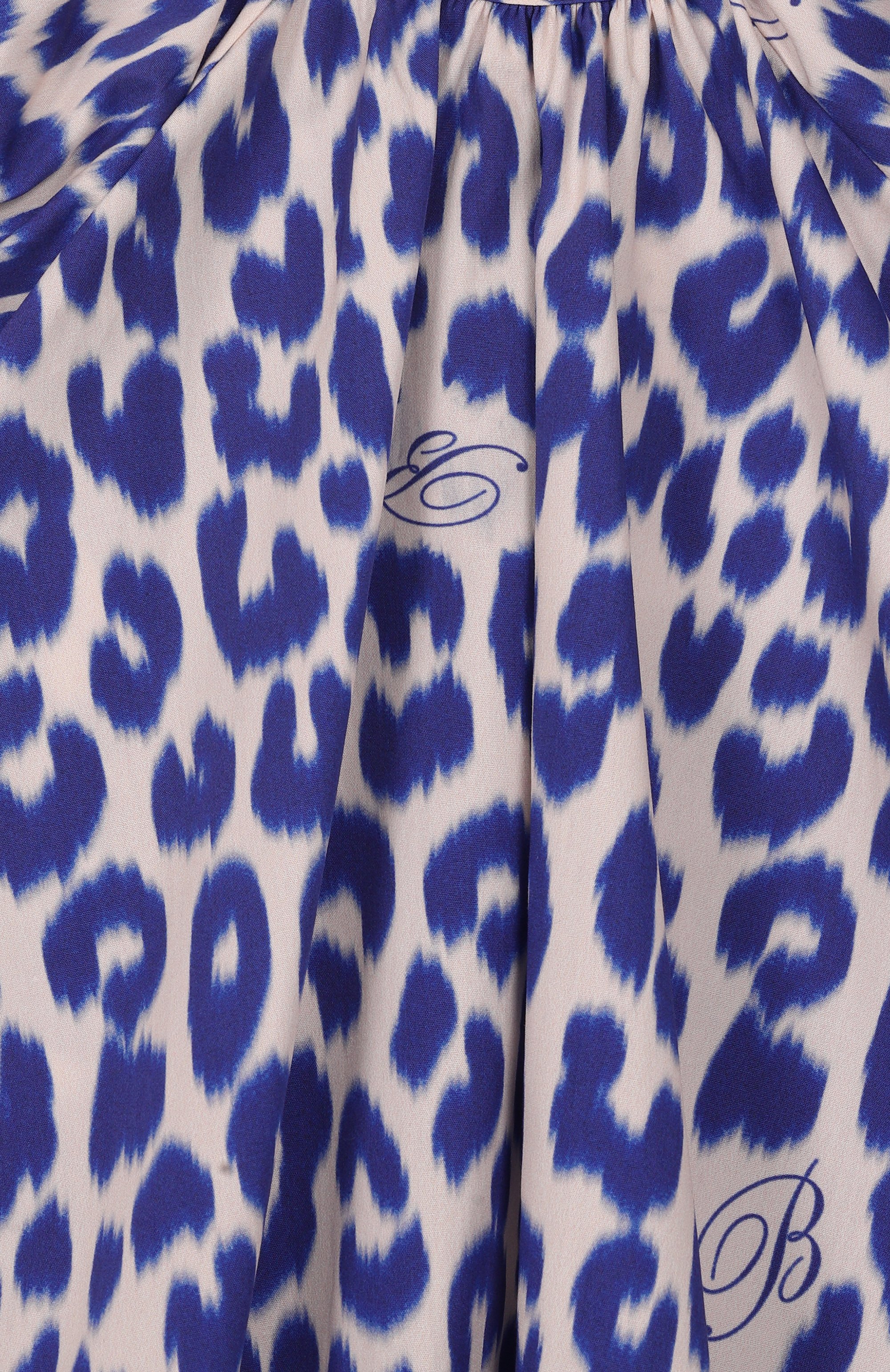 Хлопковое платье BLUMARINE синего цвета по цене 15600 руб., арт. BGAB0360/CAB06_001, фото 3 Хлопковое платье BLUMARINE, арт. BGAB0360/CAB06_001, фото 3