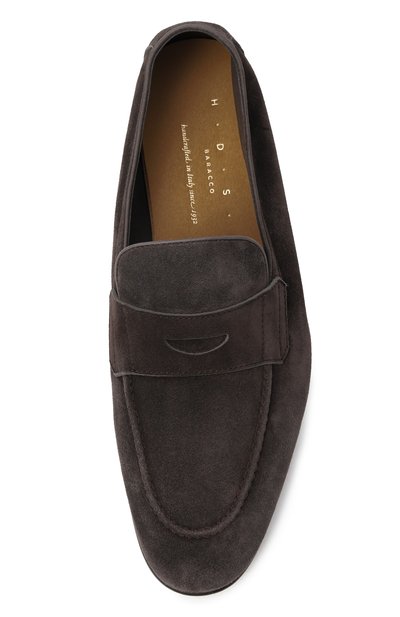 Замшевые пенни-лоферы H`D`S`N BARACCO темно-коричневого цвета по цене 62100 руб., арт. 76411.S.0*/CACHEMIRE, фото 5 Замшевые пенни-лоферы H`D`S`N BARACCO, арт. 76411.S.0*/CACHEMIRE, фото 5