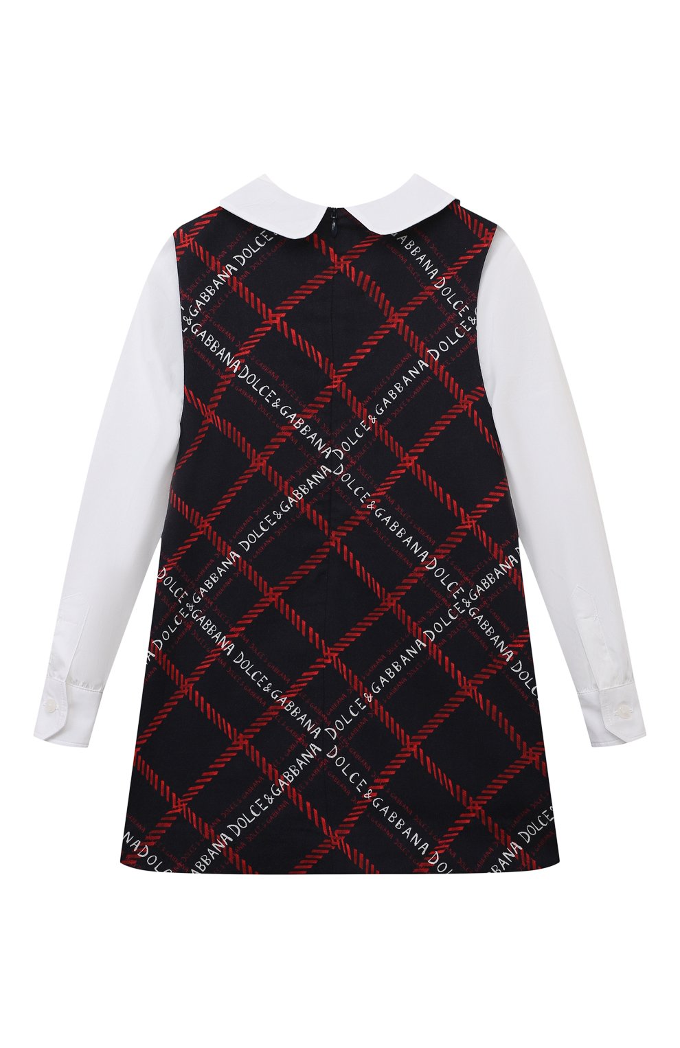 Хлопковое платье DOLCE & GABBANA синего цвета по цене 54400 руб., арт. L53DL8/G7JI6/2-6, фото 2 Хлопковое платье DOLCE & GABBANA, арт. L53DL8/G7JI6/2-6, фото 2