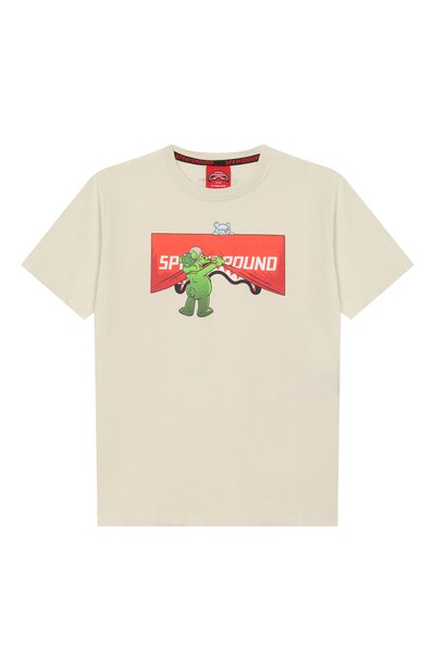 Хлопковая футболка SPRAYGROUND, арт. SPY1420SAGE/SH0W THE SHARK SAGE REGULAR T-SHIRT