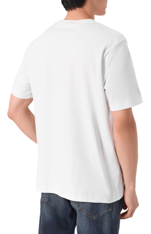 Хлопковая футболка Diesel A19646/0AIJU Белый  A19646/0AIJU Фото 4