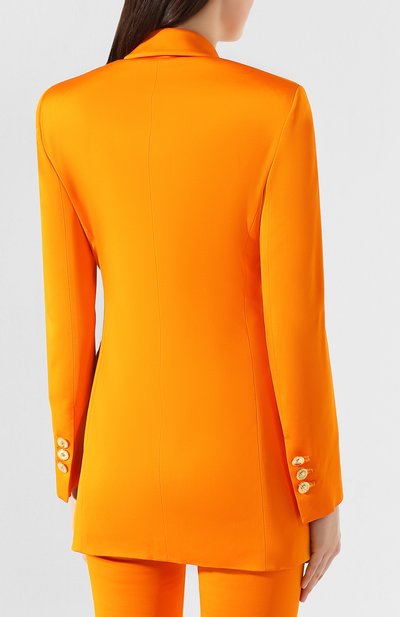 Двубортный жакет VERSACE оранжевого цвета по цене 229000 руб., арт. A85717/A220957, фото 4 Двубортный жакет VERSACE, арт. A85717/A220957, фото 4