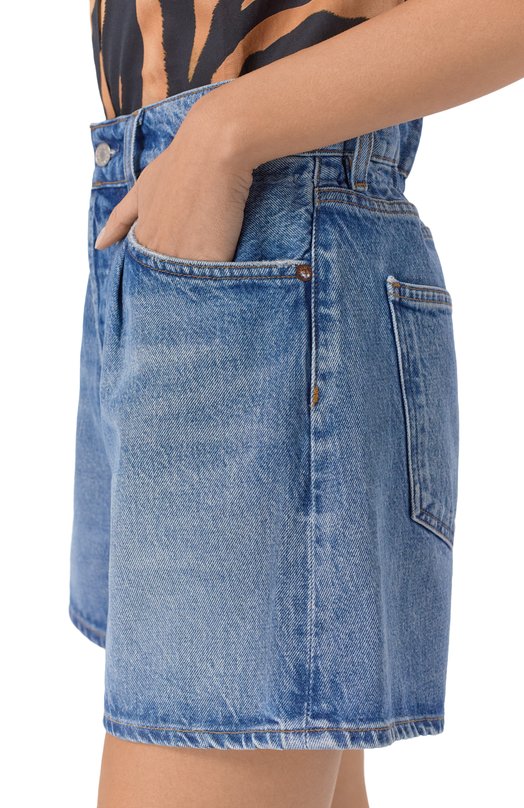 Джинсовые шорты Lyonne Agolde A92481885 Голубой  A92481885 Фото 5