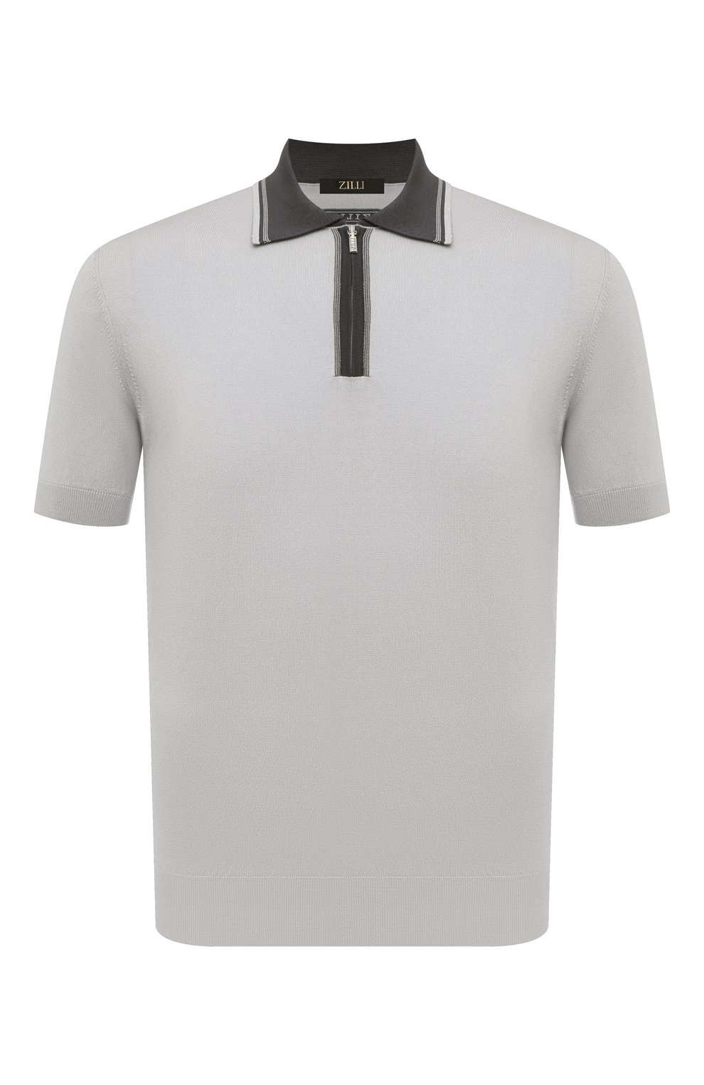 Поло из хлопка и шелка ZILLI, арт. KZP002M0142VUC000M, фото 1