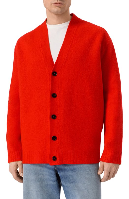 Шерстяной кардиган Jil Sander J22HP0005-J14506 Красный  J22HP0005-J14506 Фото 3