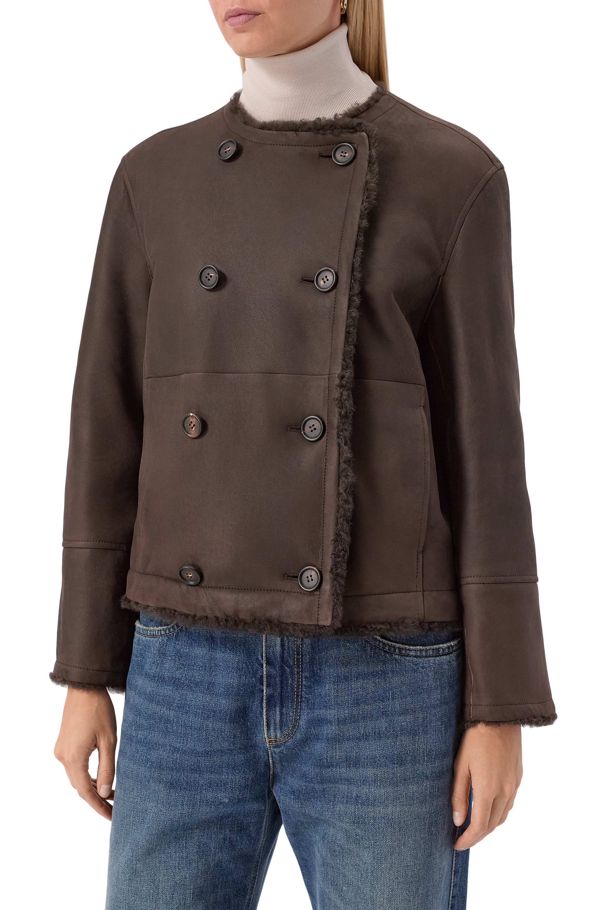 Двусторонняя дубленка из овчины BRUNELLO CUCINELLI, арт. MPMBP7426, фото 6