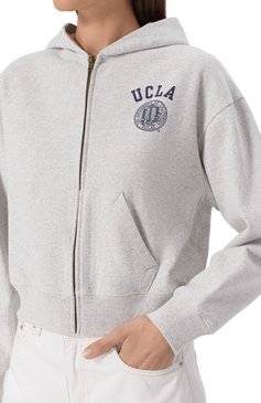 Хлопковая толстовка sporty & rich x ucla SPORTY AND RICH, арт. ST068615639GY03, фото 5