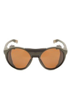 Женские солнцезащитные очки OAKLEY хаки цвета, арт. 9440-944004 | Фото 4 (Кросс-КТ: С/з-унисекс; Региональные ограничения белый список (Axapta Mercury): Не проставлено, RU; Нос: Не проставлено; Материал: Пластик; Тип очков: С/з; Очки форма: Маска, Круглые; Оптика Гендер: оптика-унисекс)