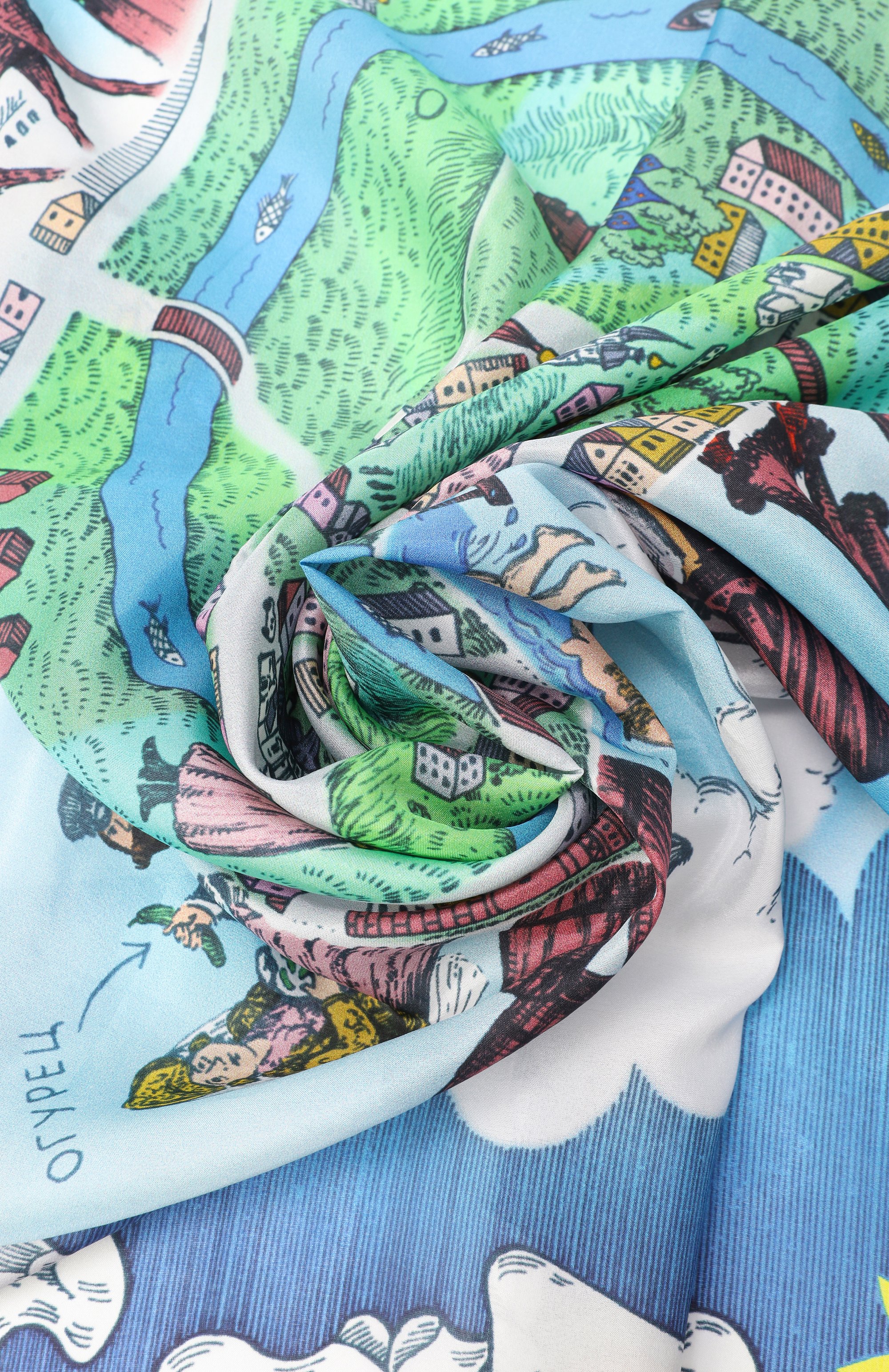 Шелковая шаль суздаль GOURJI, арт. 91158537/449161108, фото 3