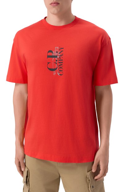 Хлопковая футболка C.P. COMPANY, арт. 18CMTS177A005100W, фото 3