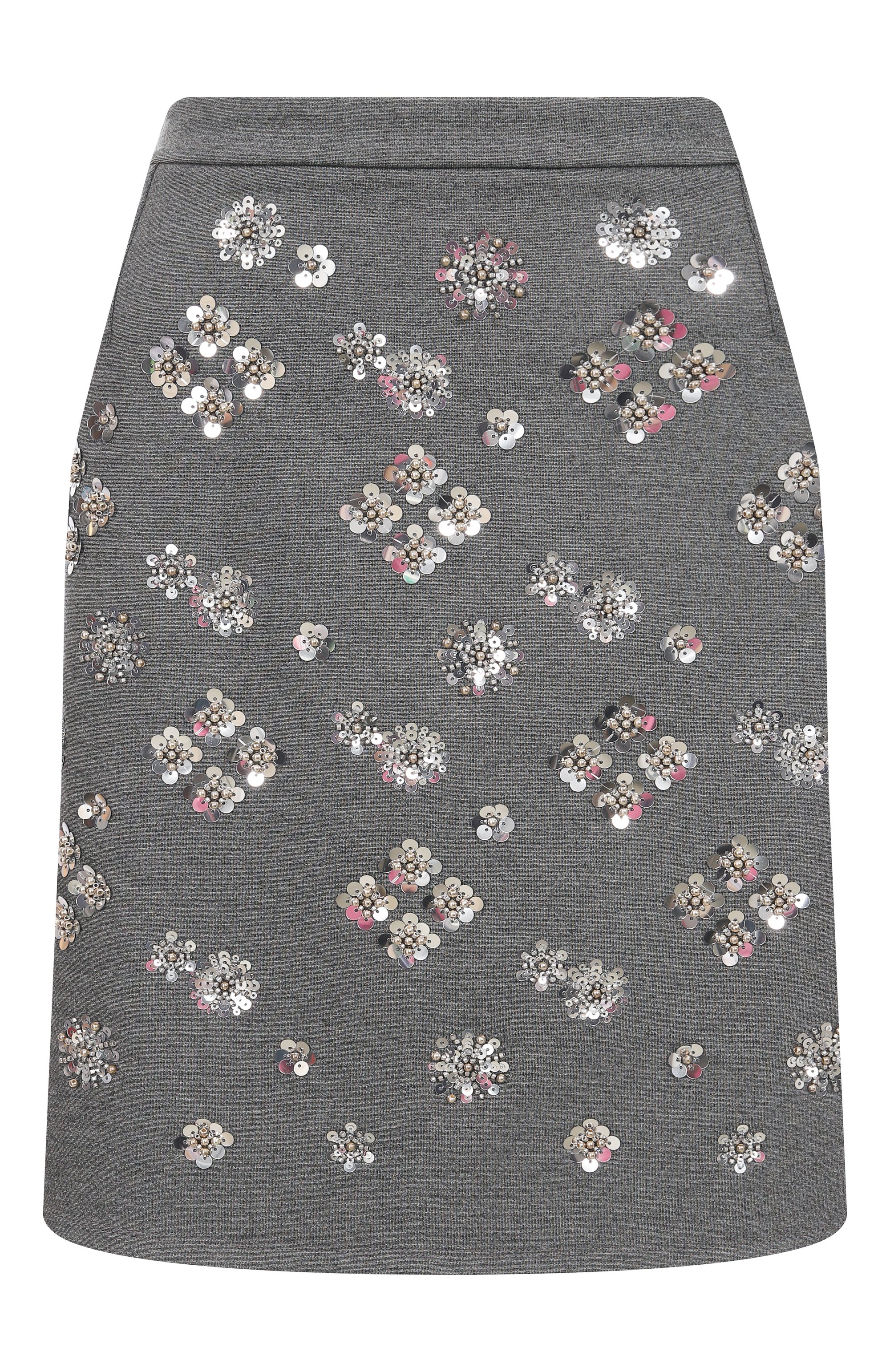 Юбка из вискозы с отделкой пайетками WEEKEND MAX MARA, арт. M0NZA, фото 1