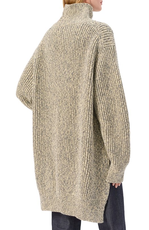 Шерстяной свитер Jil Sander J02GP0191/J14796 Бежевый  J02GP0191/J14796 Фото 4