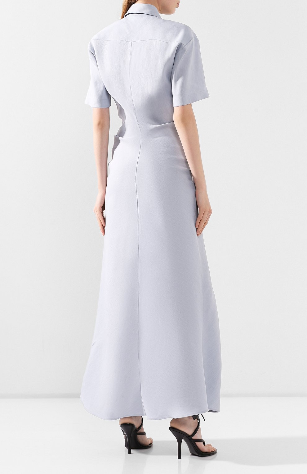 Платье из смеси льна и вискозы OFF-WHITE, арт. 0WDB248S20FAB0014000, фото 4