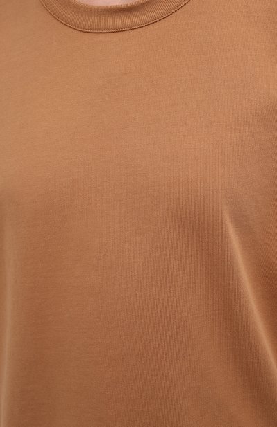 Хлопковая футболка HERON PRESTON FOR CALVIN KLEIN коричневого цвета по цене 12100 руб., арт. K10K108252, фото 5 Хлопковая футболка HERON PRESTON FOR CALVIN KLEIN, арт. K10K108252, фото 5