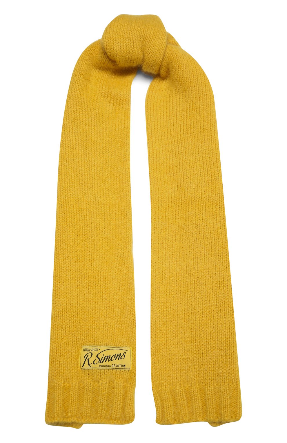 Шерстяной шарф RAF SIMONS желтого цвета по цене 67700 руб., арт. 212-853-50001, фото 1 Шерстяной шарф RAF SIMONS, арт. 212-853-50001, фото 1