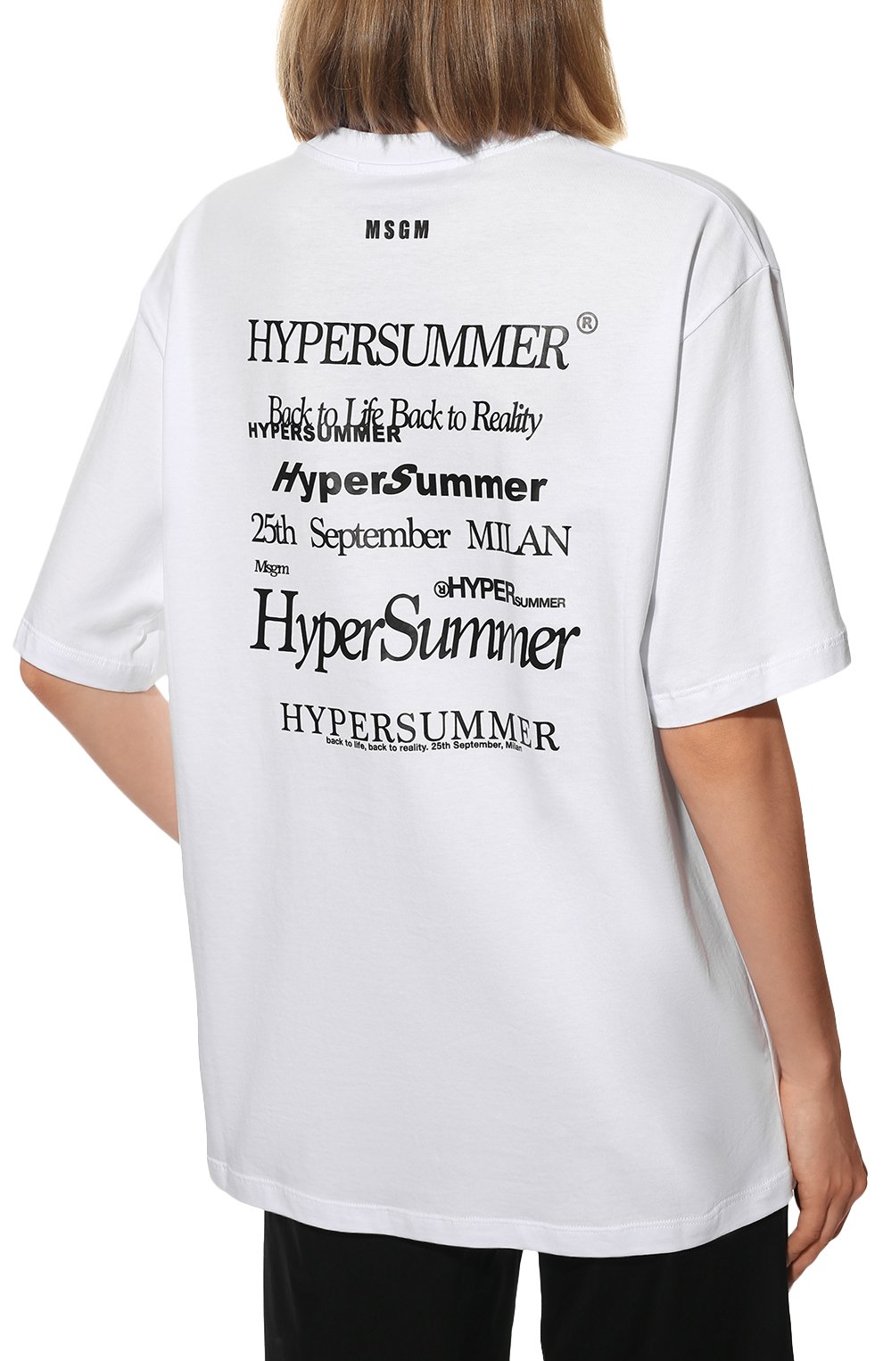 Хлопковая футболка MSGM, арт. 3242MDM263 227298, фото 4