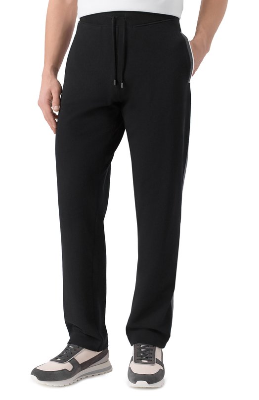 Хлопковые брюки Stefano Ricci K101046P3D/T25350 Чёрный  K101046P3D/T25350 Фото 3