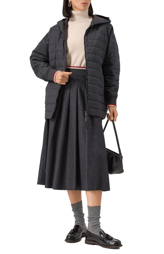 Пуховая куртка Brunello Cucinelli MT2267799 Серый  MT2267799 Фото 2
