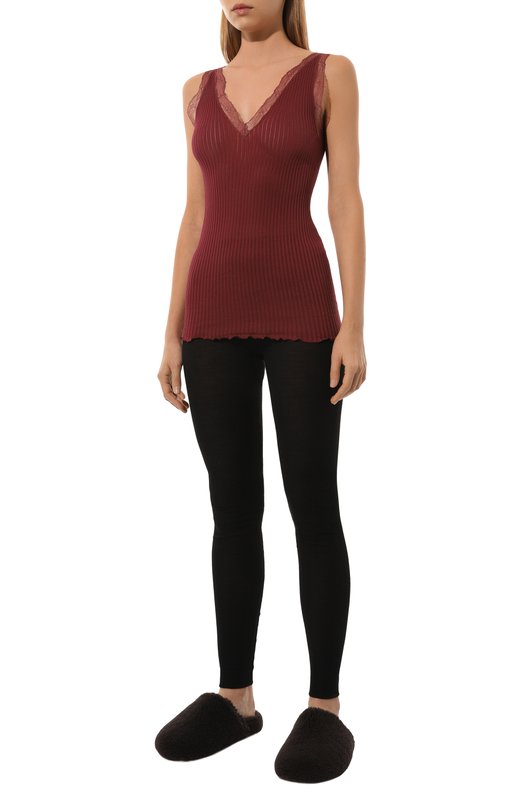 Хлопковая майка Zimmerli 260-53408 Бордовый  260-53408 Фото 2