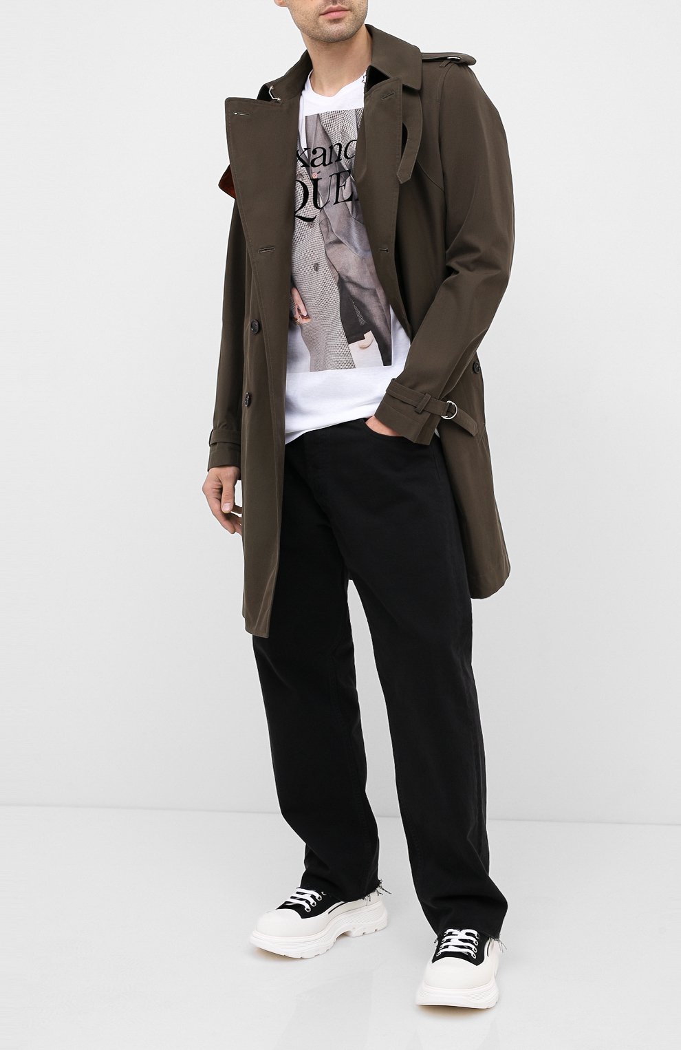 Хлопковая футболка ALEXANDER MCQUEEN, арт. 624171/QPZ61, фото 2