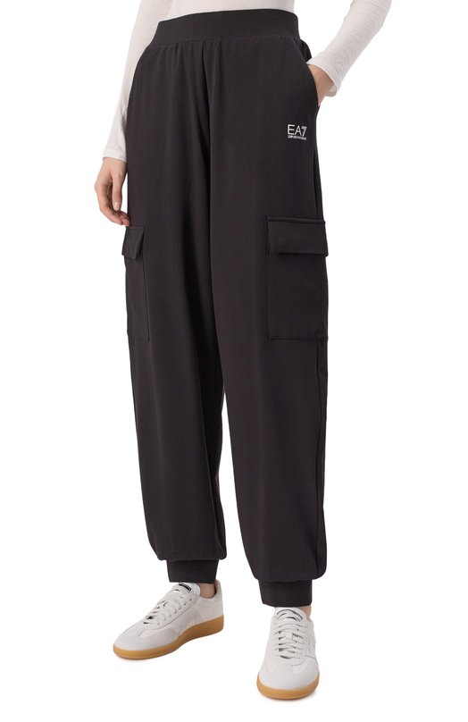 Хлопковый костюм EA7 7W000669/AF13135 Чёрный  7W000669/AF13135 Фото 4