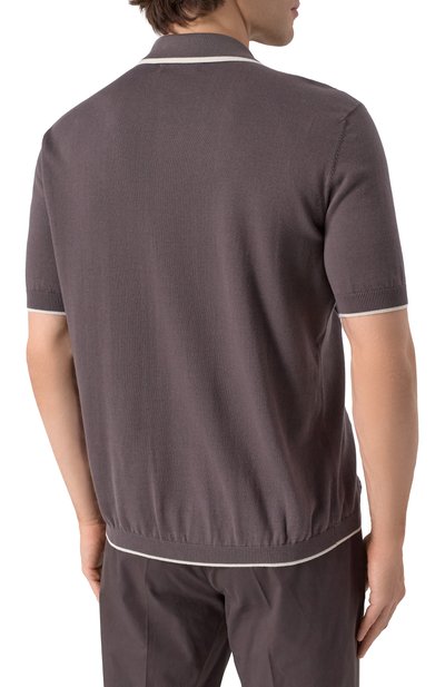 Хлопковая рубашка BRUNELLO CUCINELLI темно-коричневого цвета по цене 167500 руб., арт. M29203415, фото 4 Хлопковая рубашка BRUNELLO CUCINELLI, арт. M29203415, фото 4