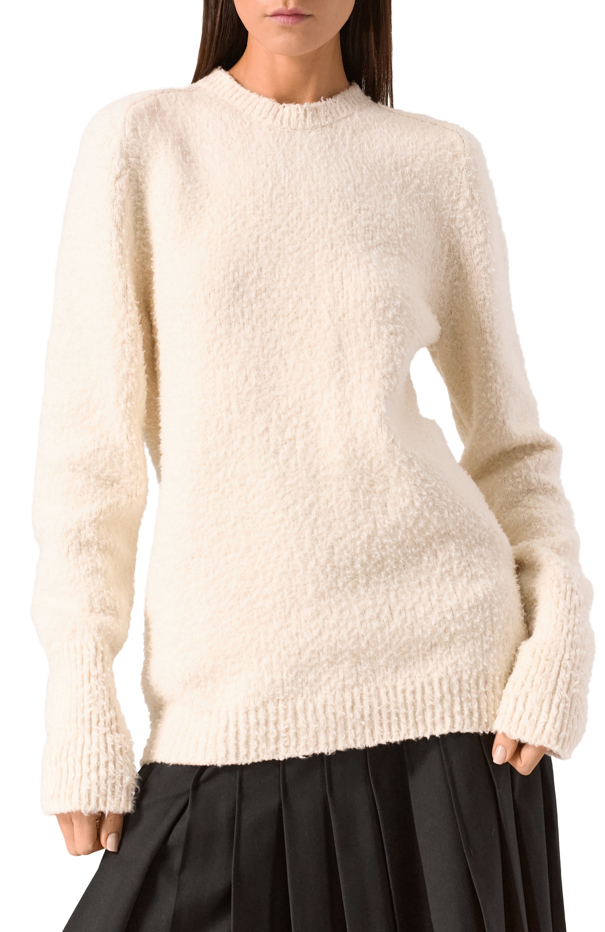 Хлопковый свитер MAISON MARGIELA кремового цвета по цене 136500 руб., арт. SI0GP0001/S17664, фото 6 Хлопковый свитер MAISON MARGIELA, арт. SI0GP0001/S17664, фото 6