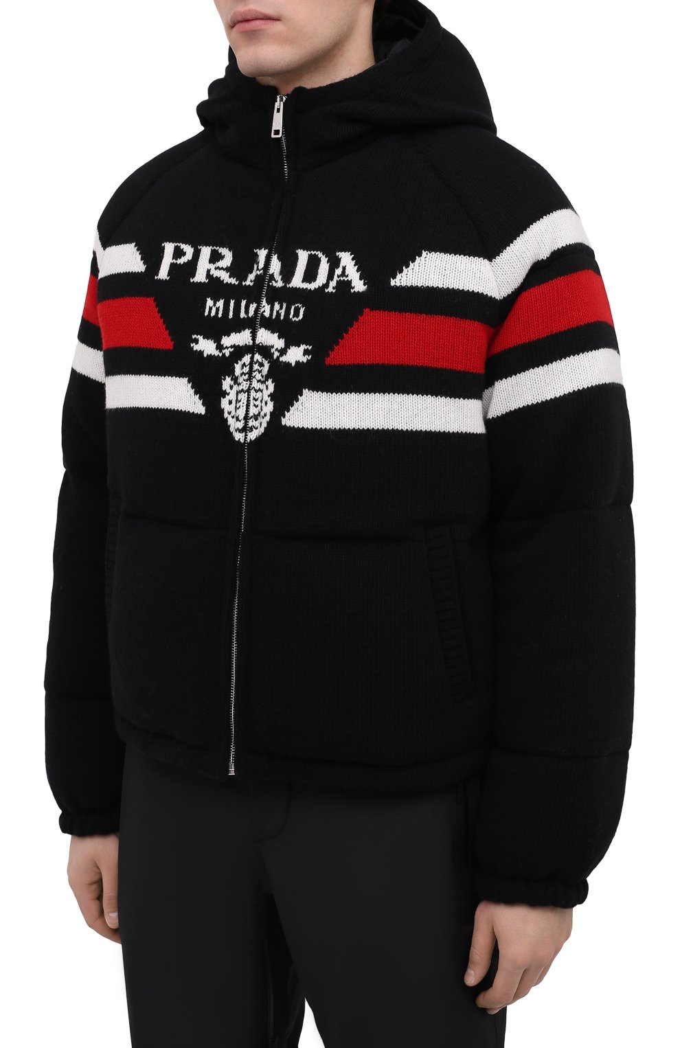 Пуховик из шерсти и кашеми ра PRADA, арт. SGC017-10PA-F0002-212, фото 3