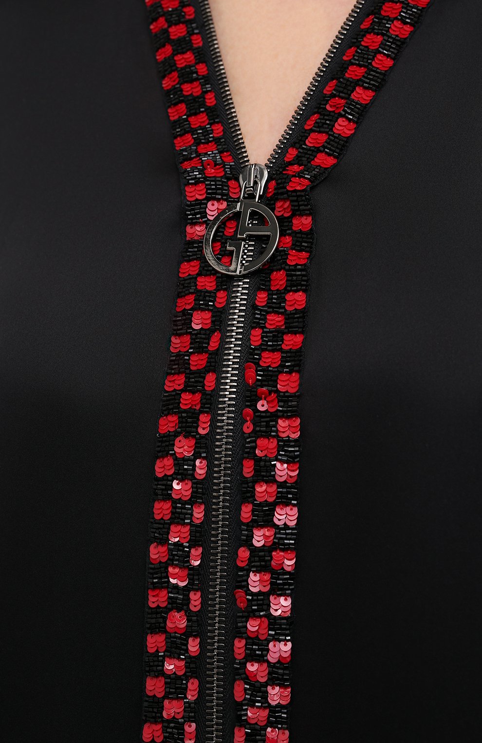 Шелковое платье GIORGIO ARMANI черного цвета по цене 584000 руб., арт. 0WHVR02Q/T0246, фото 5 Шелковое платье GIORGIO ARMANI, арт. 0WHVR02Q/T0246, фото 5
