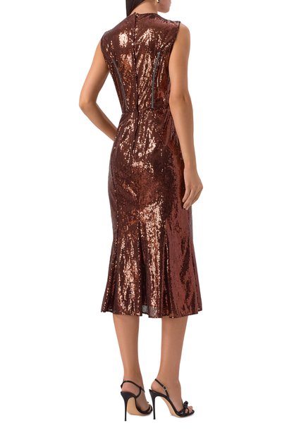 Платье с отделкой пайетками DOLCE & GABBANA, арт. I6GG2W/FLMK4, фото 4