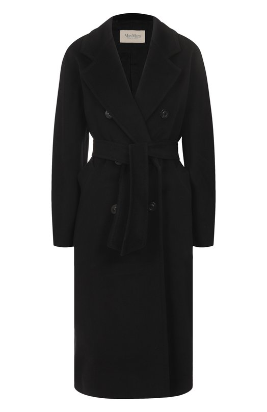 Пальто из шерсти и кашемира Max Mara MADAME Чёрный MADAME