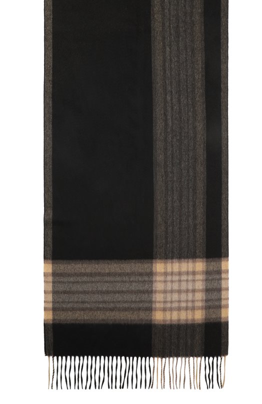Кашемировый шарф Kiton USCIACK0254H05 Чёрный  USCIACK0254H05 Фото 4