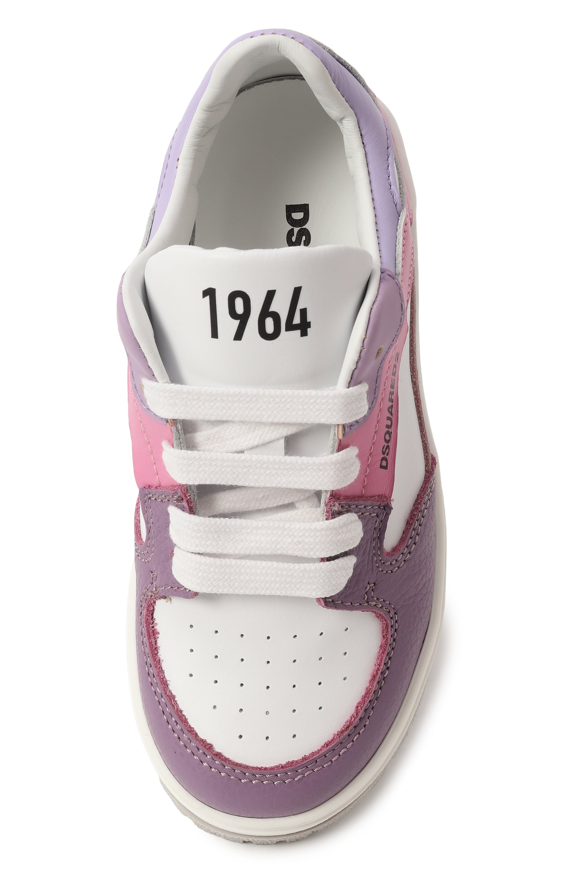 Кожаные кеды DSQUARED2 сиреневого цвета по цене 29950 руб., арт. 80223/VAR4/28-35, фото 4 Кожаные кеды DSQUARED2, арт. 80223/VAR4/28-35, фото 4