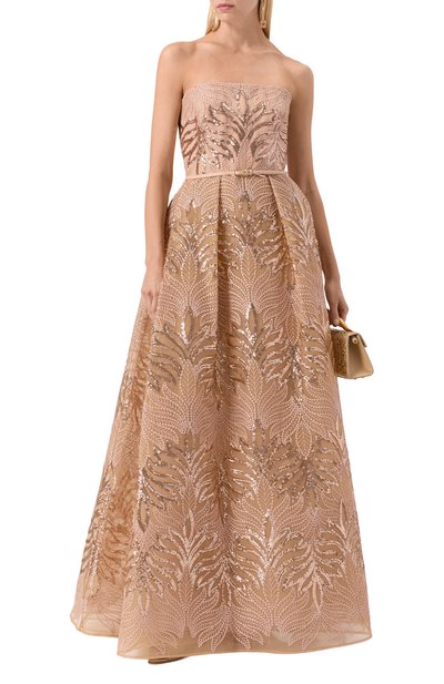 Платье с отделкой пайетками ELIE SAAB, арт. D0788NP25/TU015, фото 2