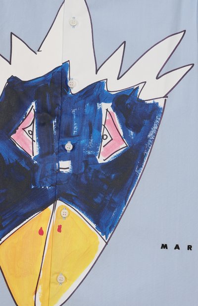 Хлопковая рубашка MARNI, арт. M01580/M00UW, фото 3