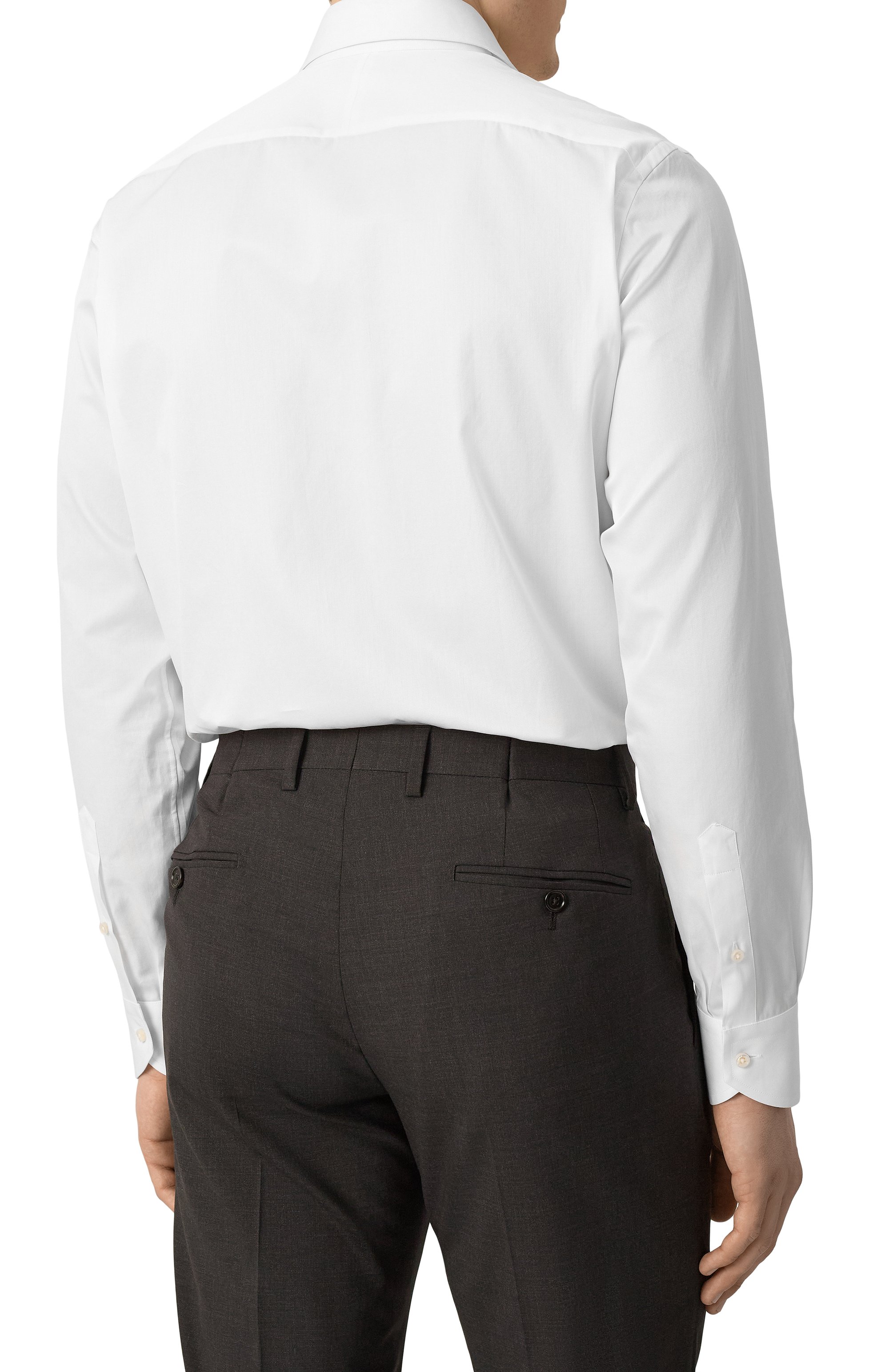 Хлопковая сорочка CANALI белого цвета по цене 52750 руб., арт. ECL7018/GX03324, фото 4 Хлопковая сорочка CANALI, арт. ECL7018/GX03324, фото 4