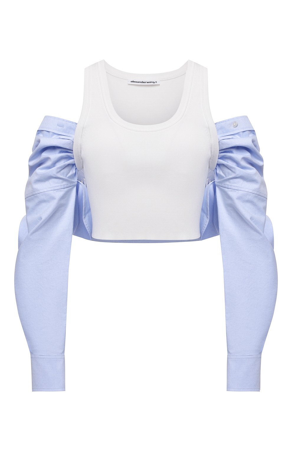 Топ ALEXANDERWANG.T голубого цвета по цене 38350 руб., арт. 4KC3211007, фото 1 Топ ALEXANDERWANG.T, арт. 4KC3211007, фото 1